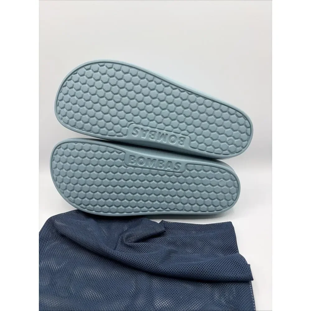 NEW Bombas Women Friday Sandal Slide Comfort Lightweight Size 11 Light Blue New